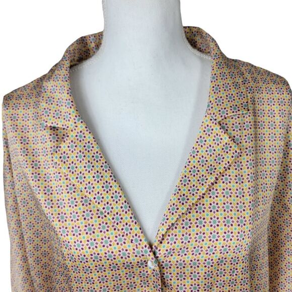 Zara Satin-Effect Blouse. Multi-Colored. XXL - Picture 3 of 12